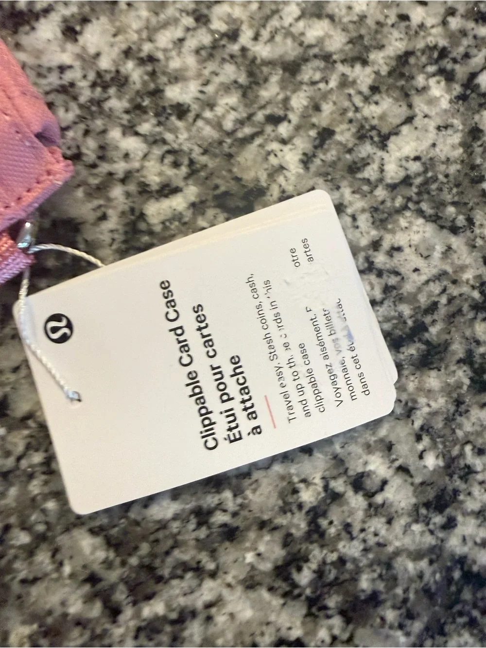 lululemon athletica Pink card case NWT